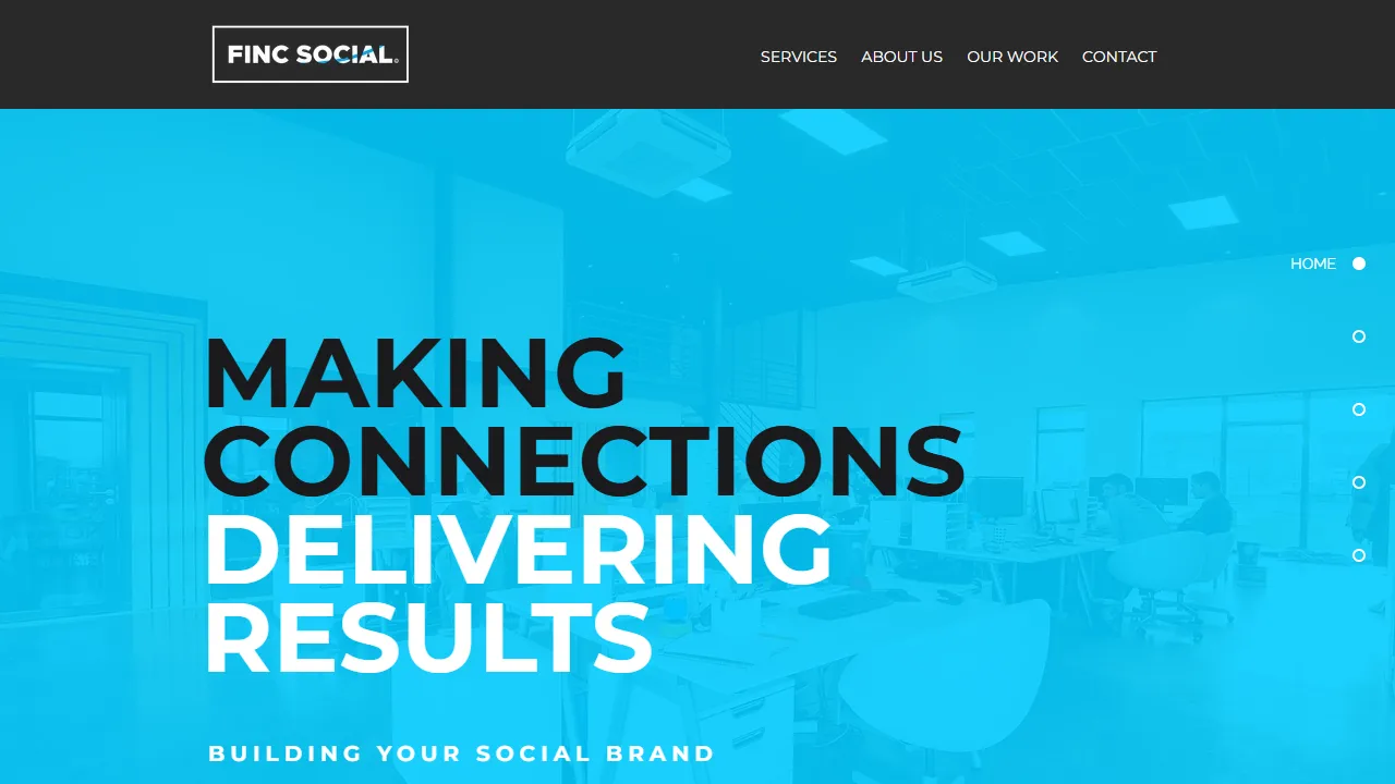 Screenshot of Finc Social | Social Media Agency Leeds