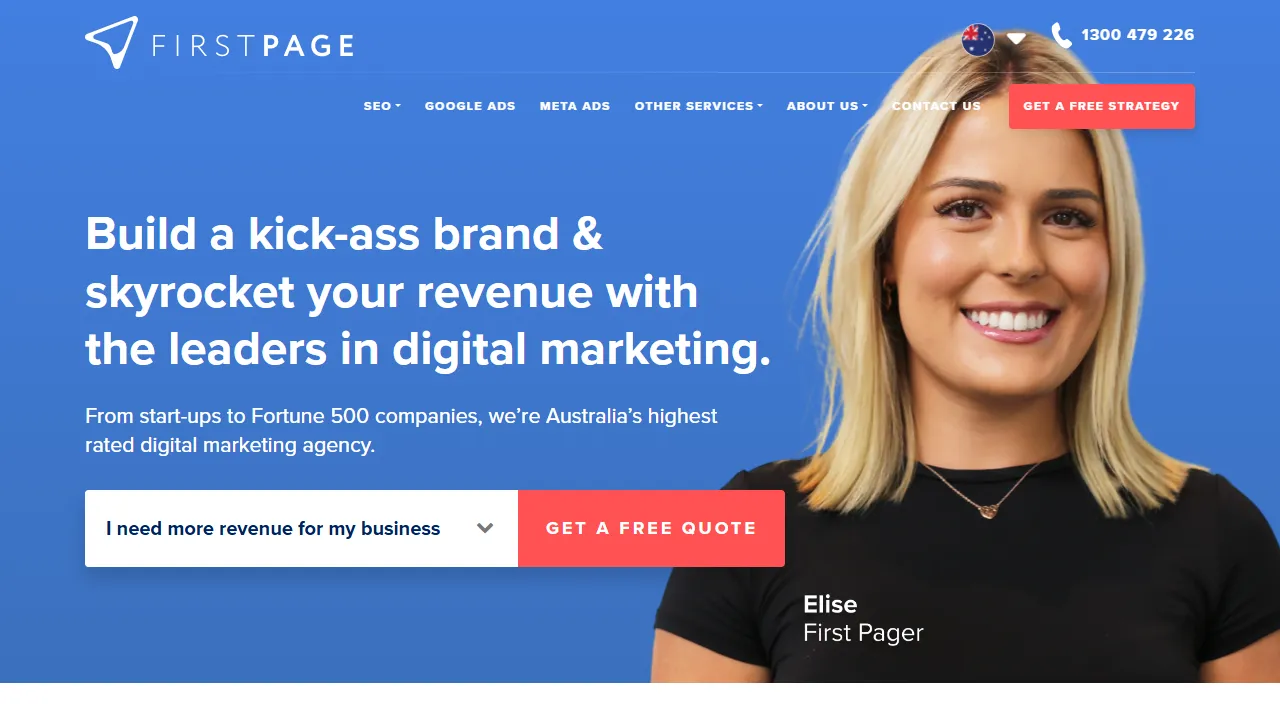 Screenshot of First Page Australia