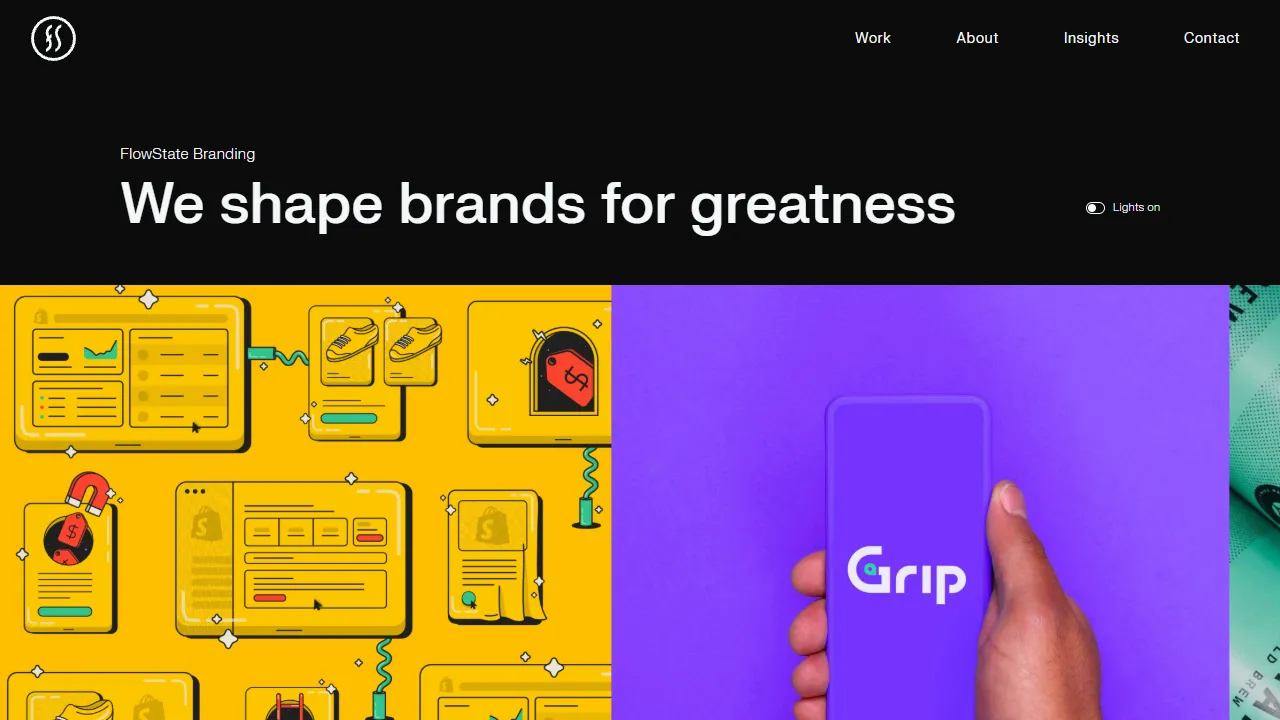 Screenshot of FlowState Branding