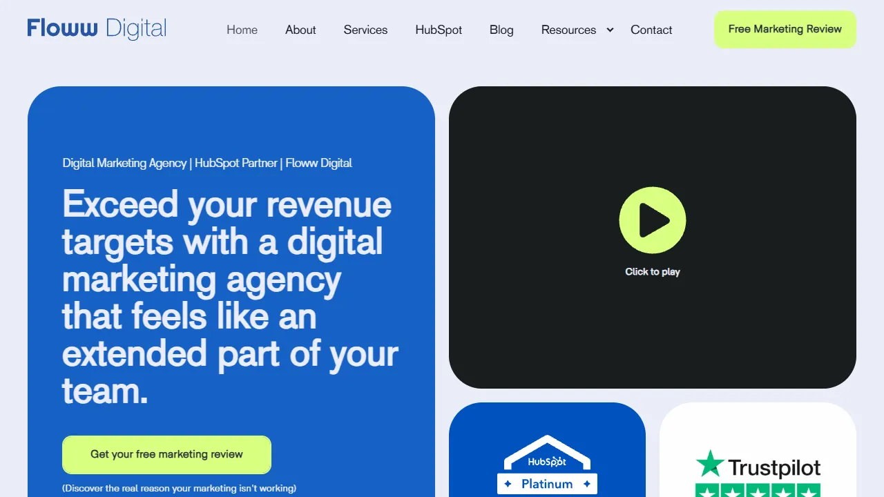 Screenshot of Floww Digital