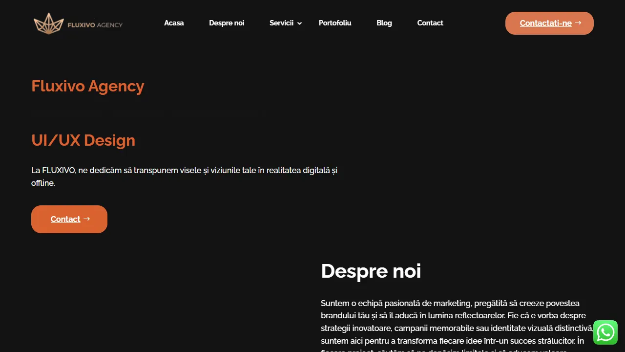 Screenshot of FLUXIVO