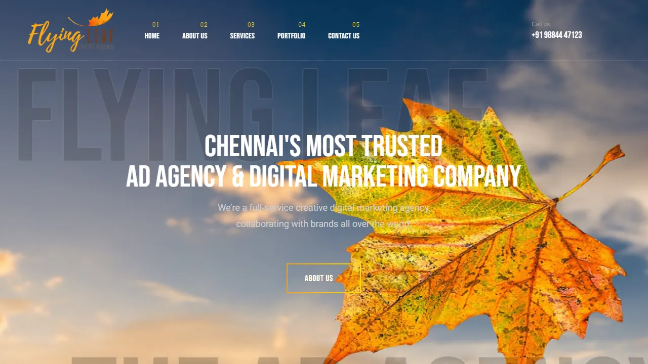 Screenshot of FlyingLeaf Ads