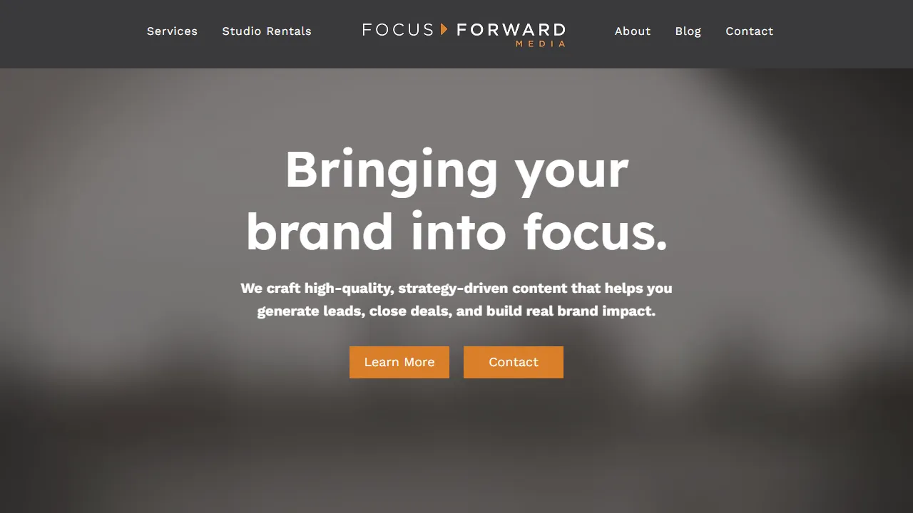 Screenshot of Focus Forward Media