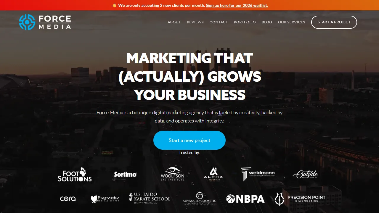 Screenshot of Force Media