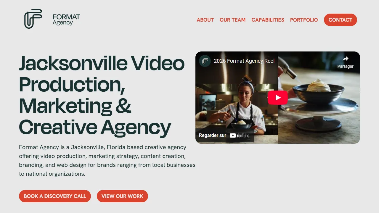 Screenshot of Format Agency