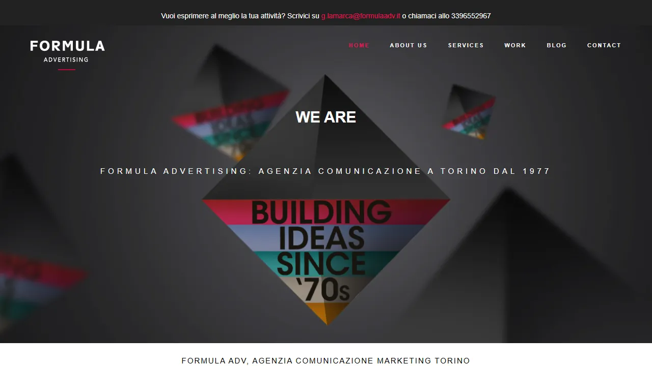 Screenshot of Formula Advertising Snc