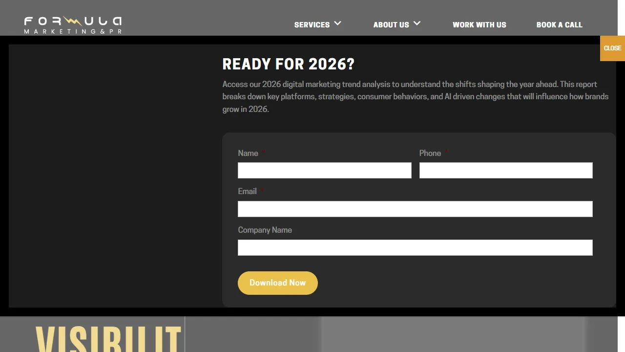 Screenshot of Formula Marketing SD