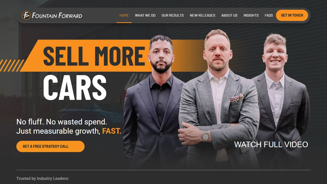 Screenshot of Fountain Forward