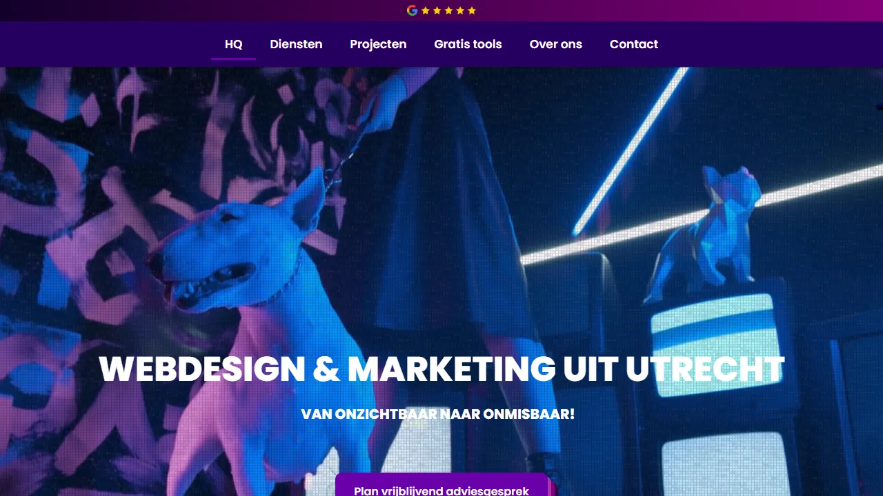 Screenshot of Froseo | Webdesign bureau in Utrecht
