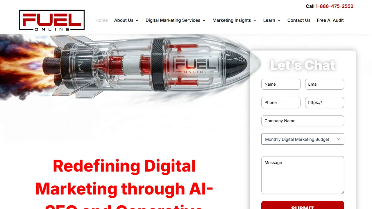 Screenshot of Fuel Online Digital Marketing Agency - SEO Services
