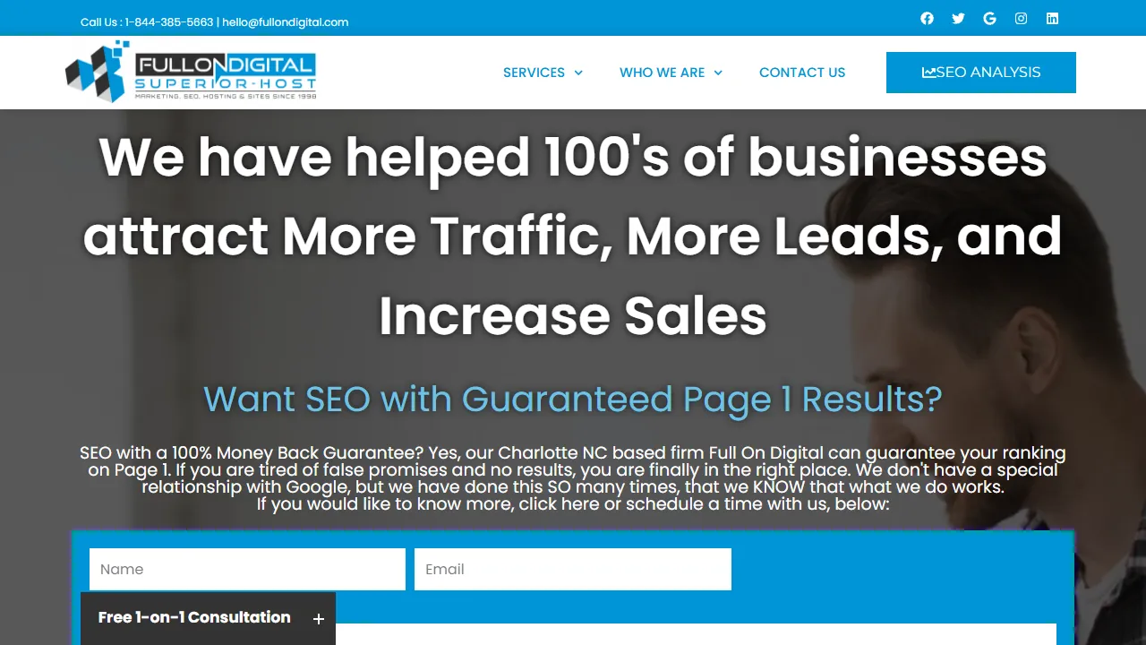 Screenshot of Full On Digital