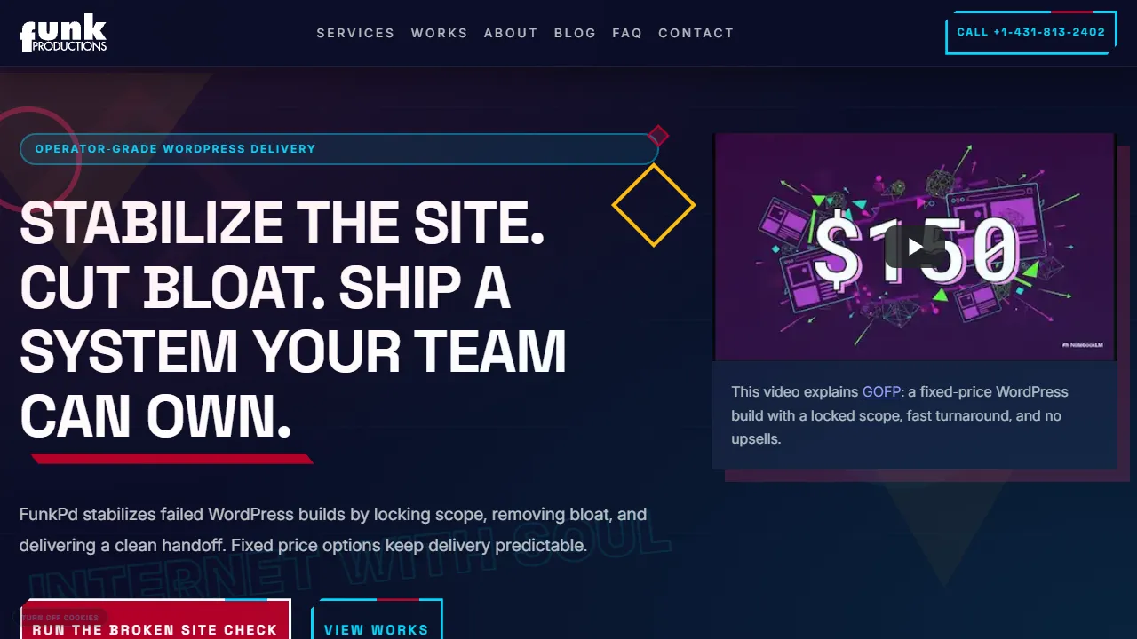 Screenshot of FunkProductions