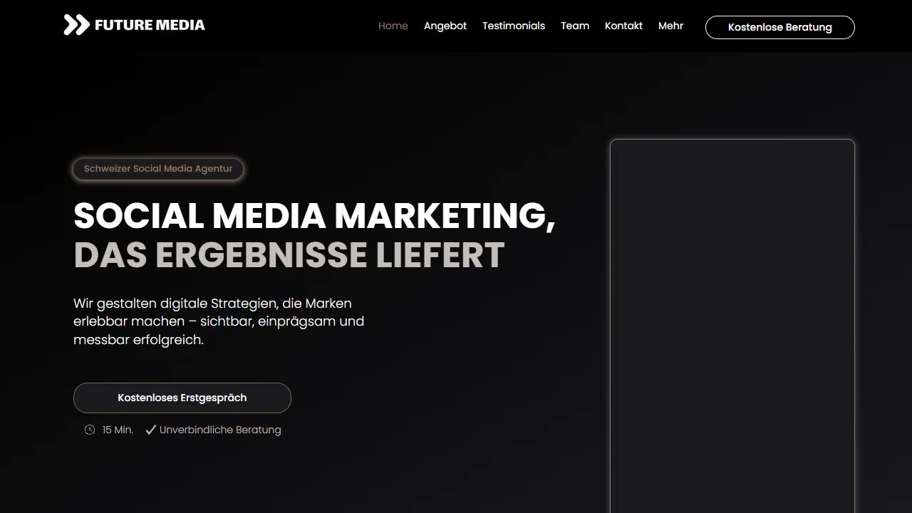 Screenshot of Future Media