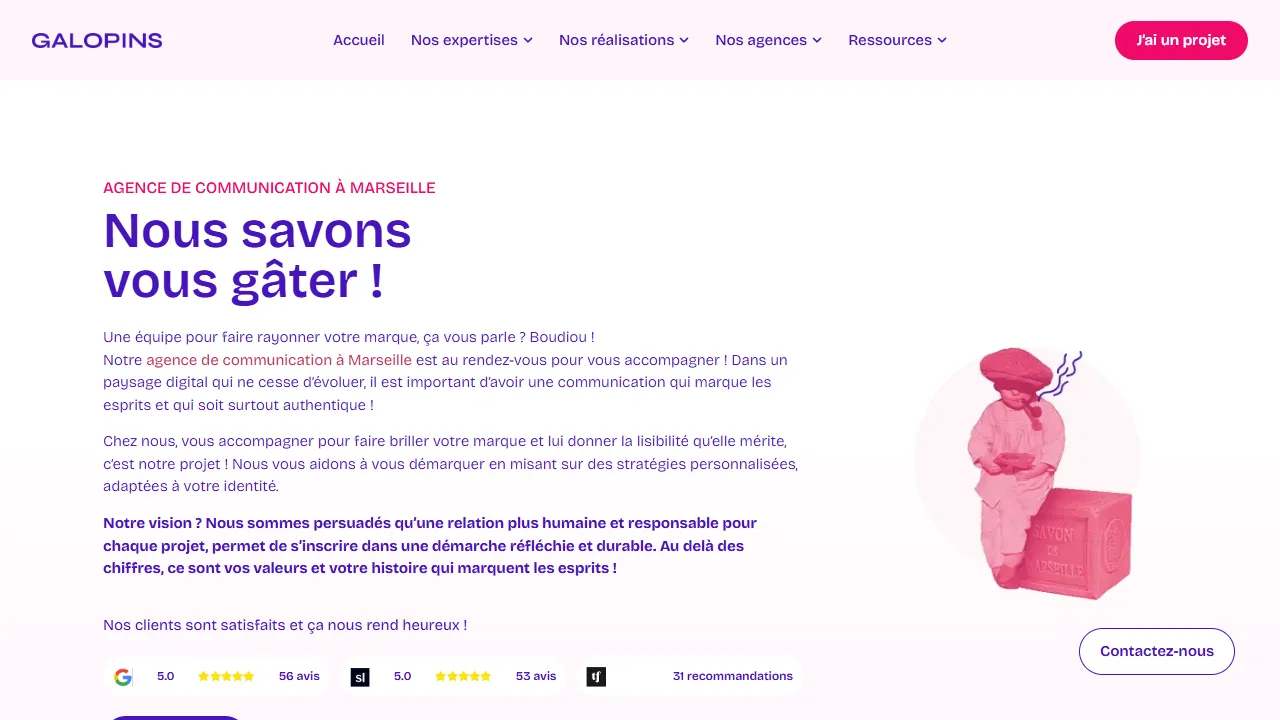 Screenshot of Galopins