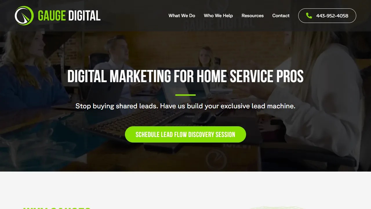 Screenshot of Gauge Digital Media