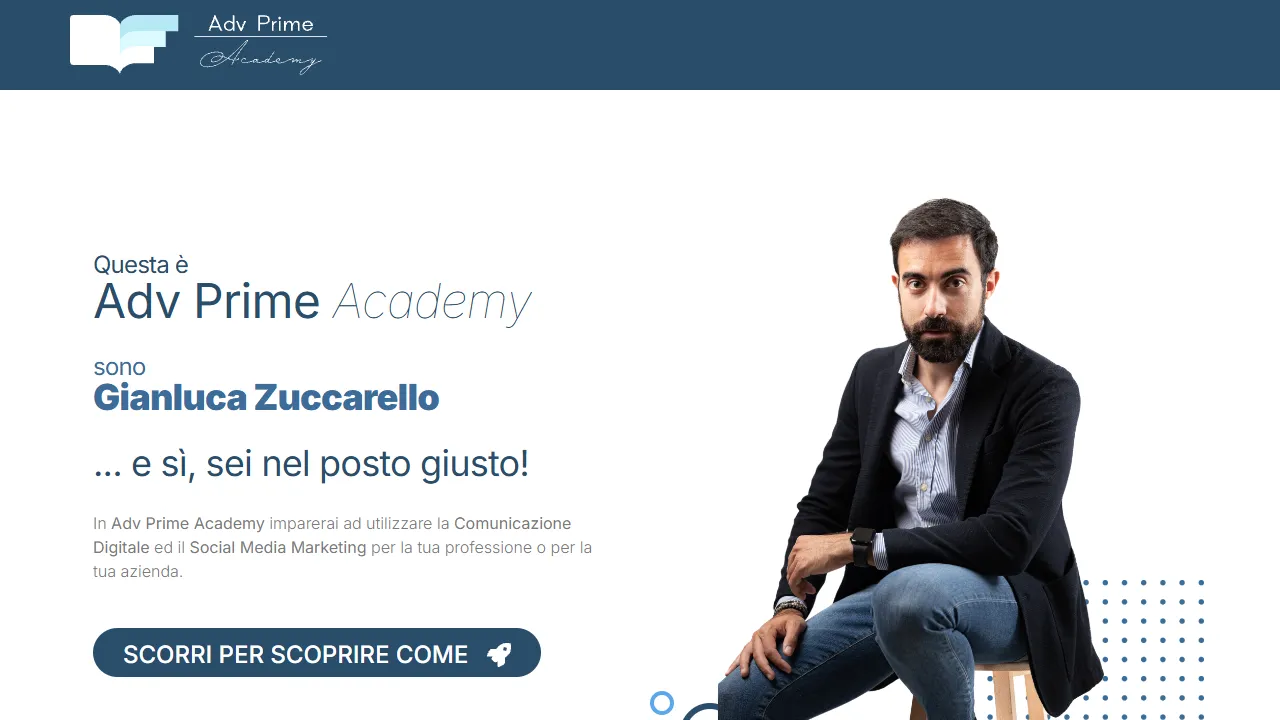 Screenshot of Gianluca Zuccarello - Digital Marketing Strategist