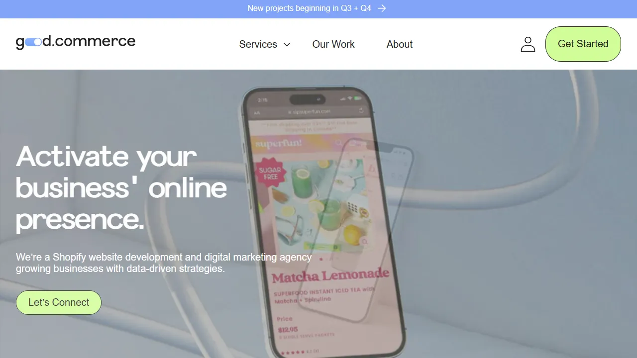Screenshot of Good Commerce