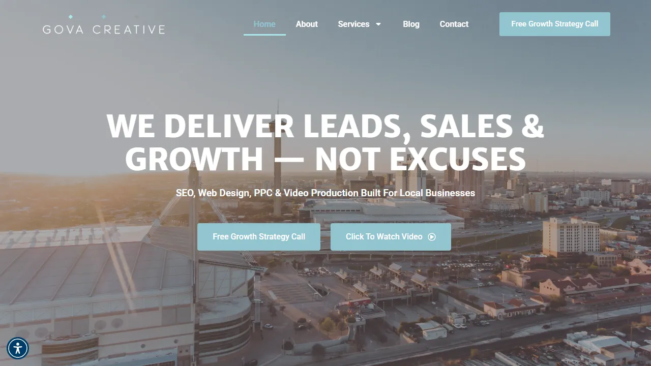 Screenshot of Gova Creative