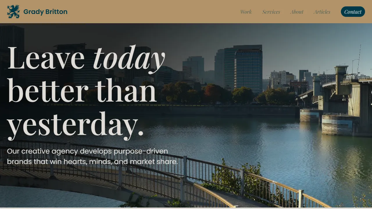 Screenshot of Grady Britton