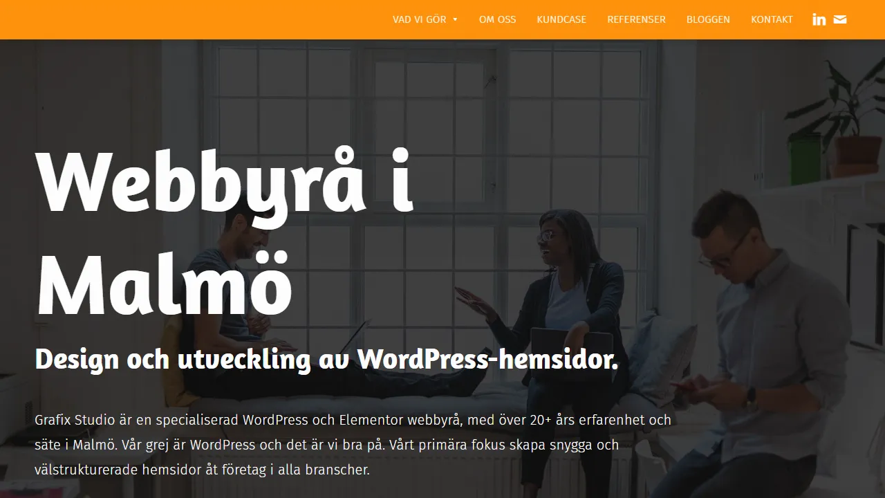 Screenshot of Grafix Studio Web Agency