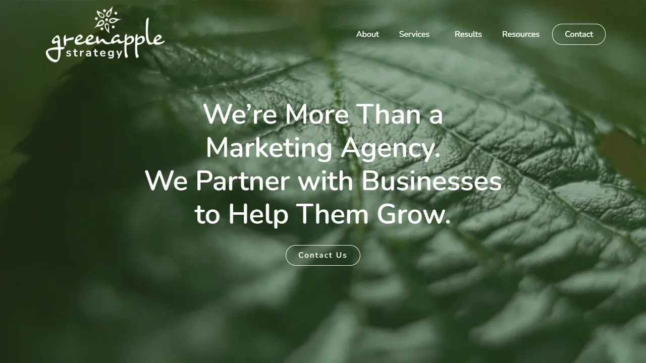 Screenshot of Green Apple Strategy