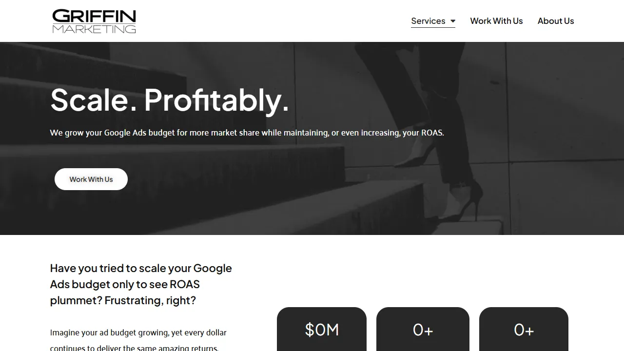 Screenshot of Griffin Marketing