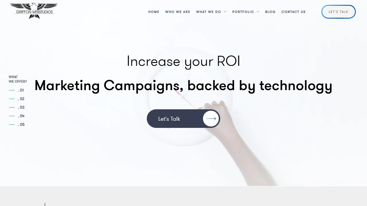 Screenshot of Griffon Webstudios