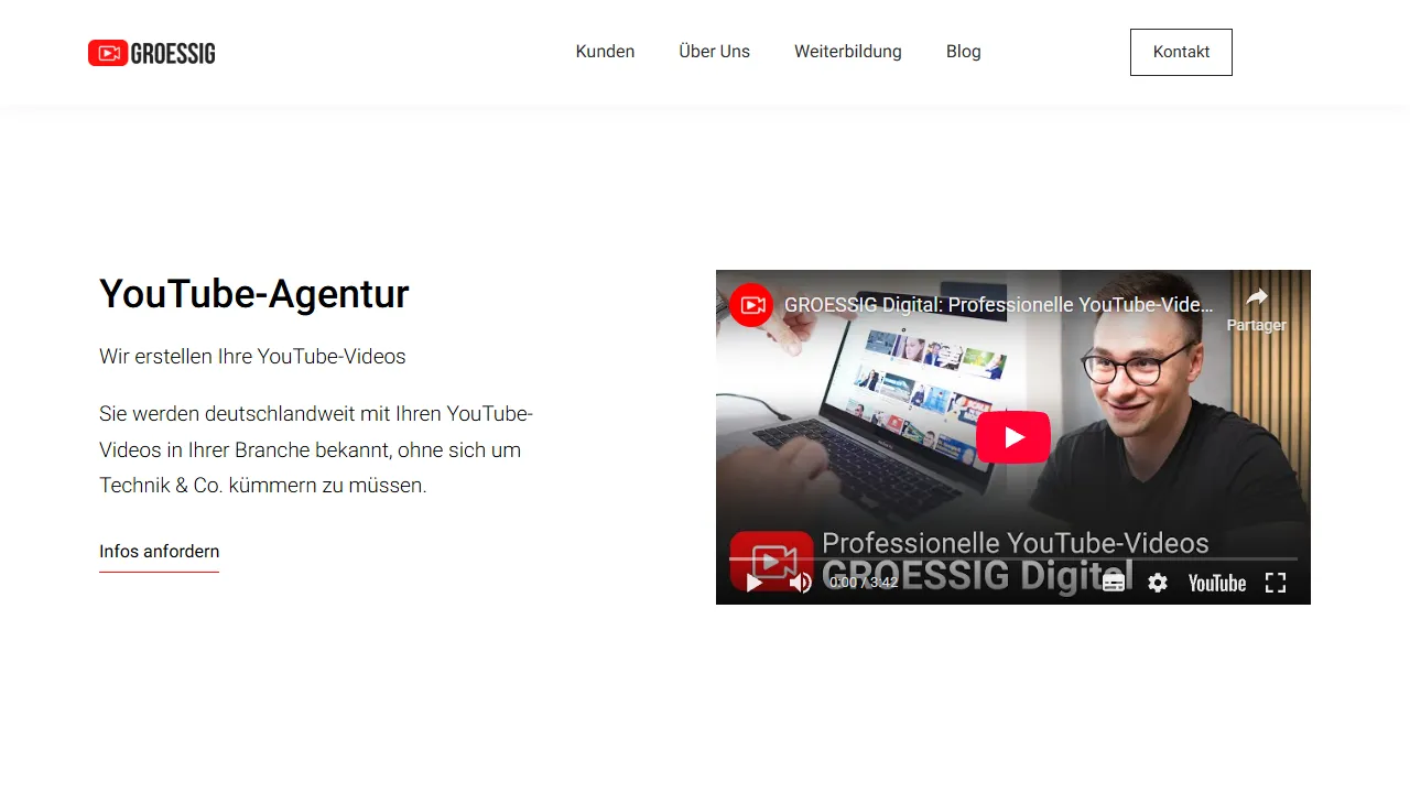 Screenshot of GROESSIG Digital GmbH