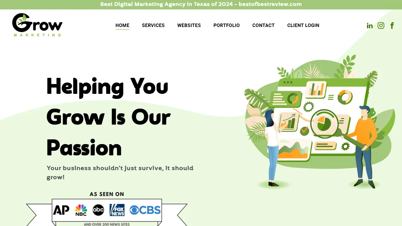 Screenshot of Grow Marketing