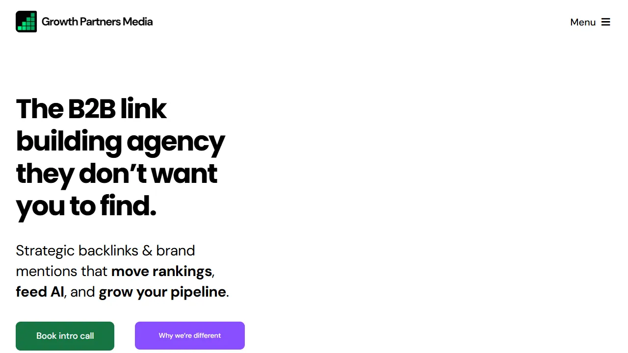 Screenshot of Growth Partners Media