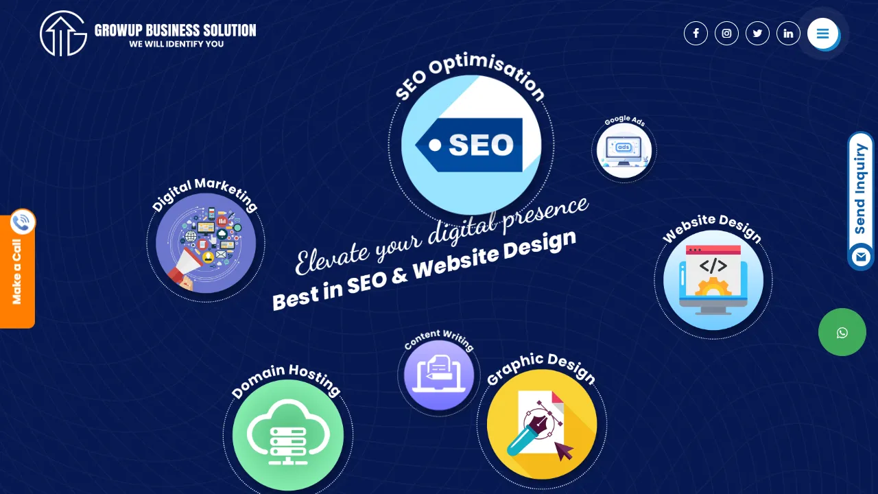 Screenshot of Growup Business Solution - Best SEO Company in Ahmedabad | SEO Services Ahmedabad | Web Design | Website Development India