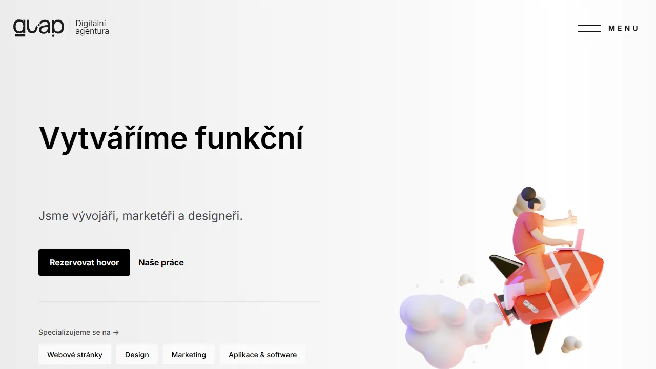 Screenshot of Guap | Digital agency