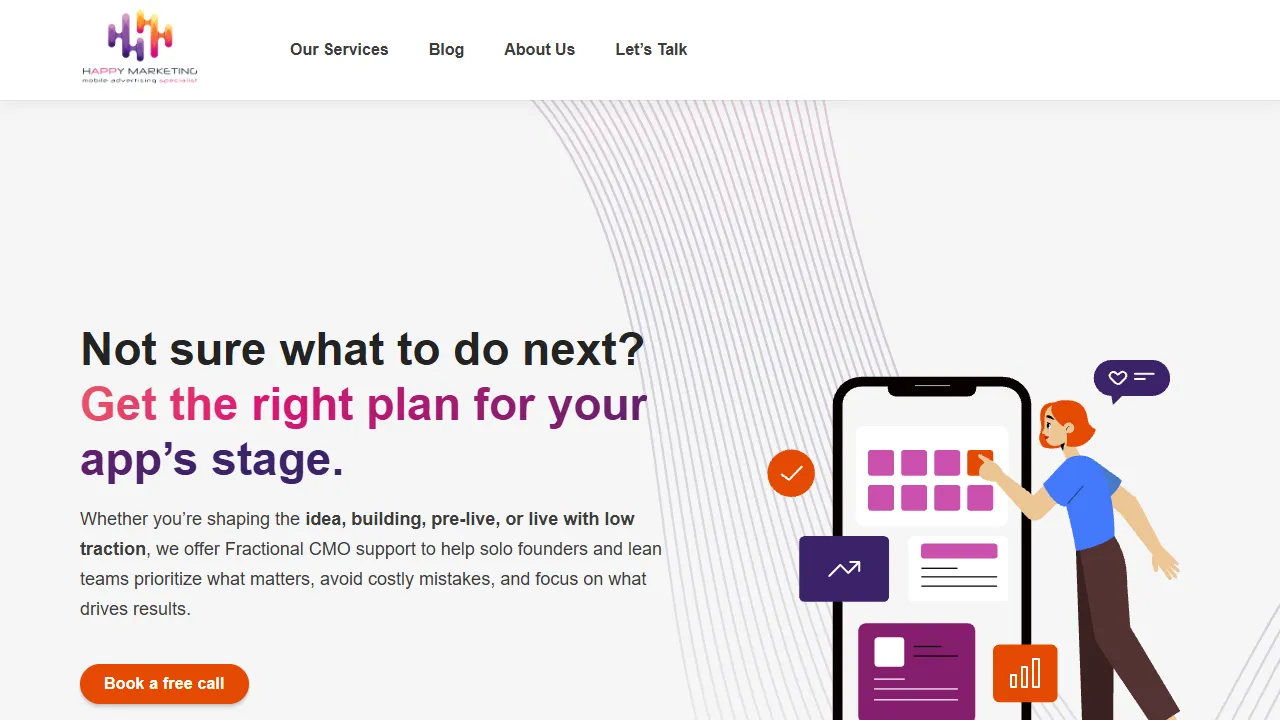 Screenshot of Happy Marketing