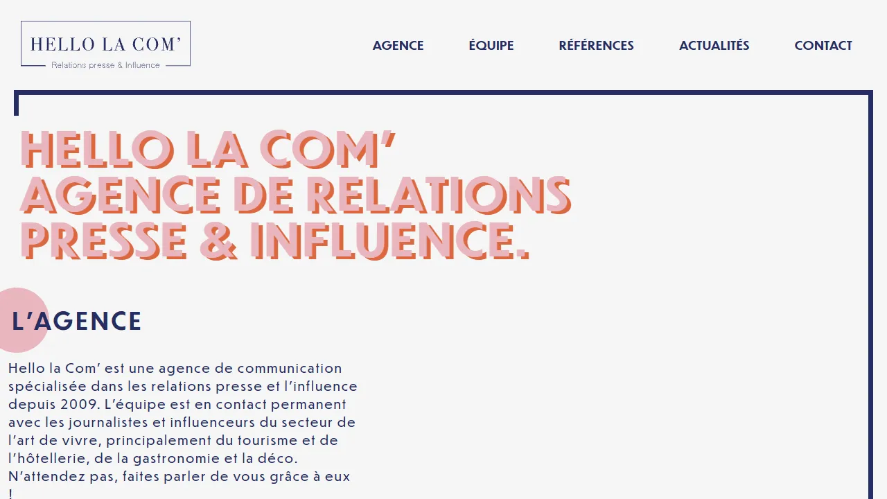 Screenshot of Hello La Com'