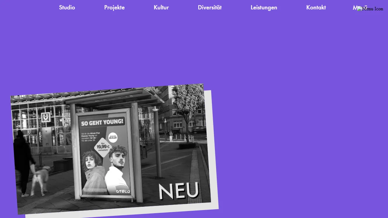 Screenshot of helloyou. studio Kreativagentur Dortmund