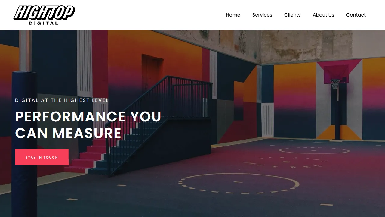 Screenshot of HighTop Digital