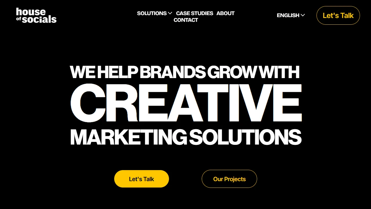 Screenshot of House Of Socials | Marketing Agency