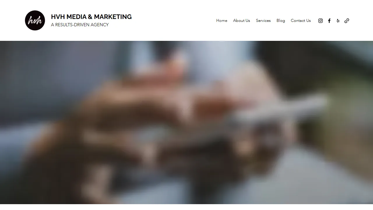 Screenshot of HVH Media & Marketing