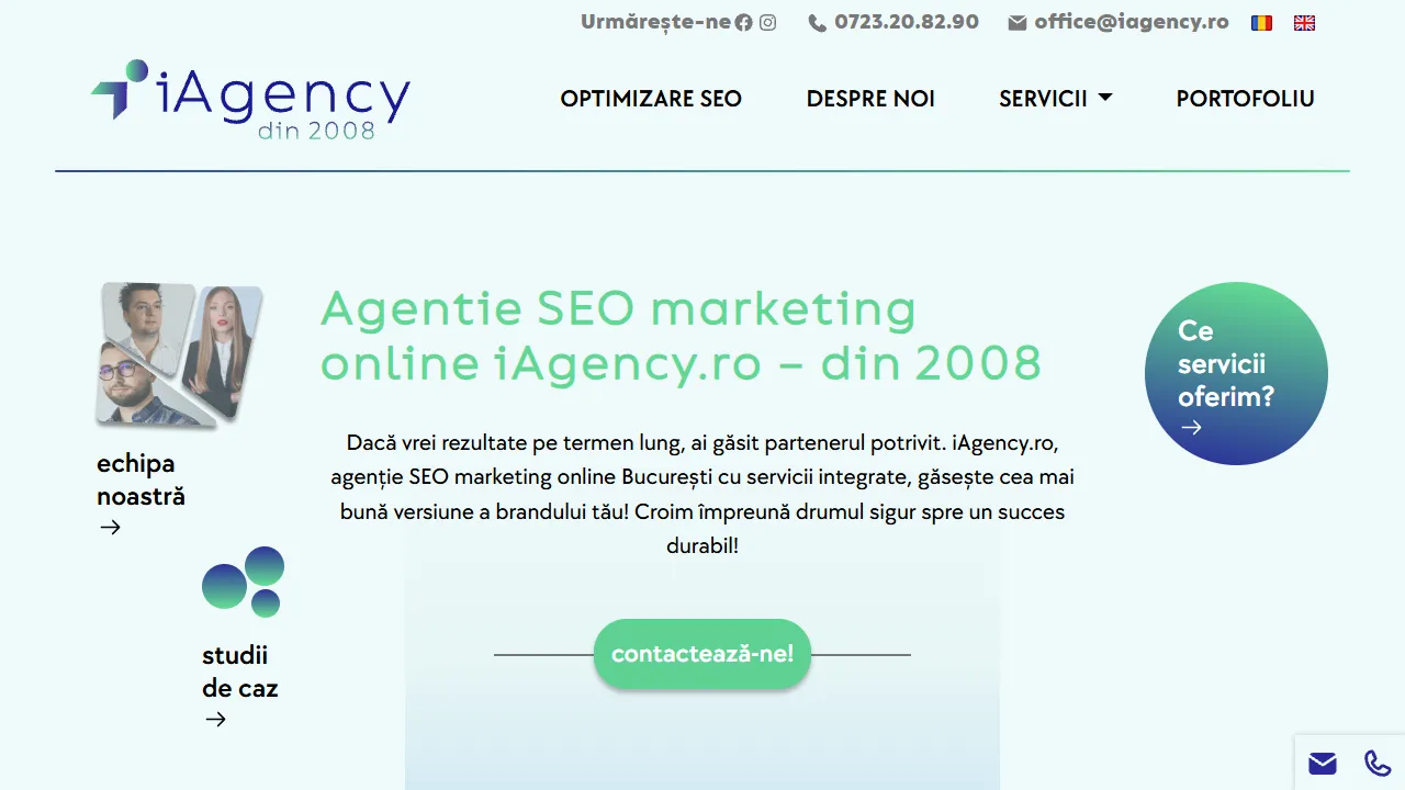 Screenshot of iAgency