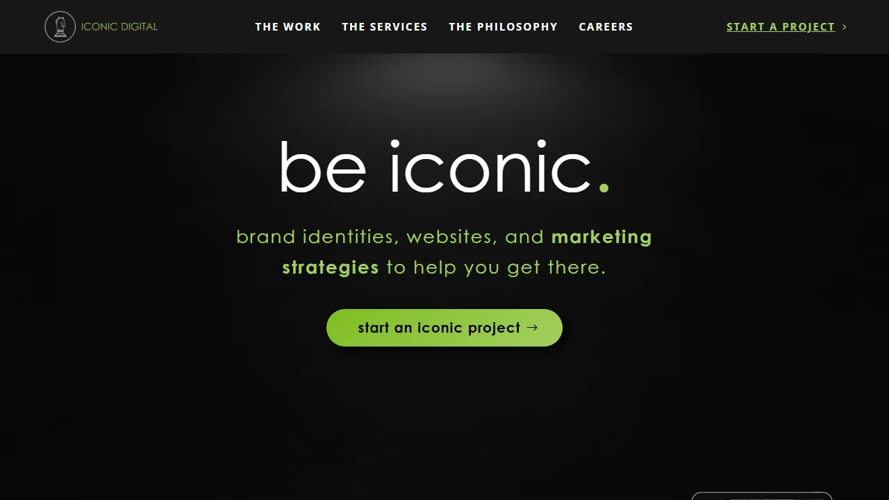 Screenshot of Iconic Digital Marketing