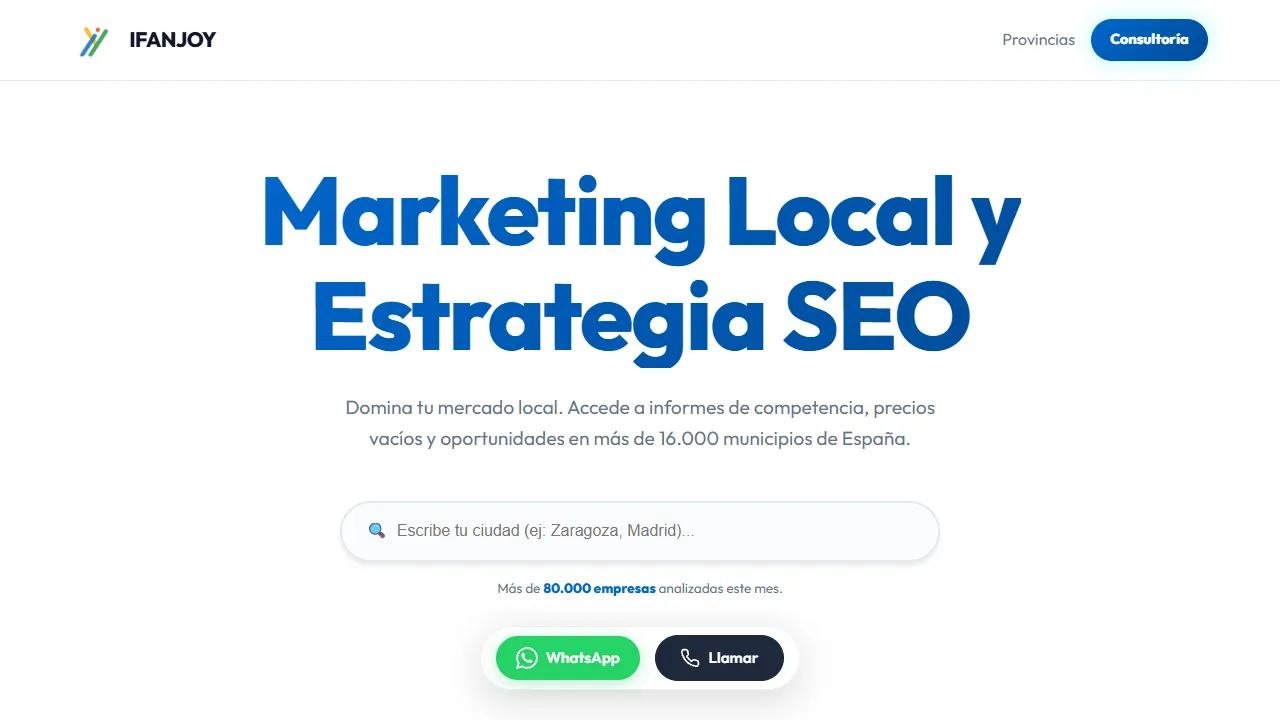 Screenshot of Ifanjoy | Marketing digital | Sevilla