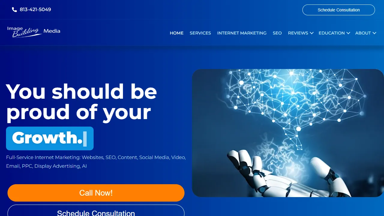 Screenshot of Image Building Media