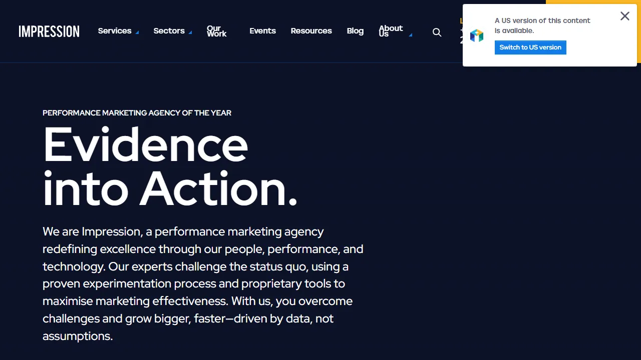 Screenshot of Impression Digital