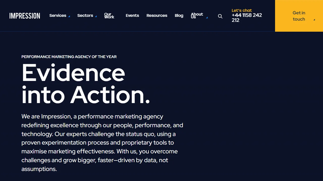 Screenshot of Impression