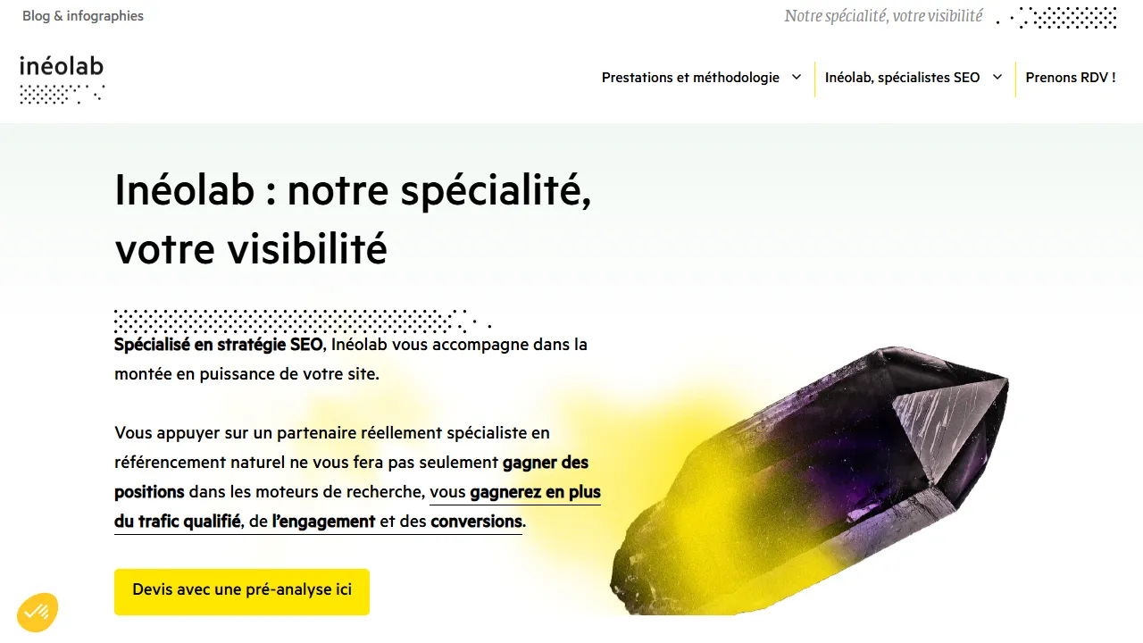 Screenshot of inéolab