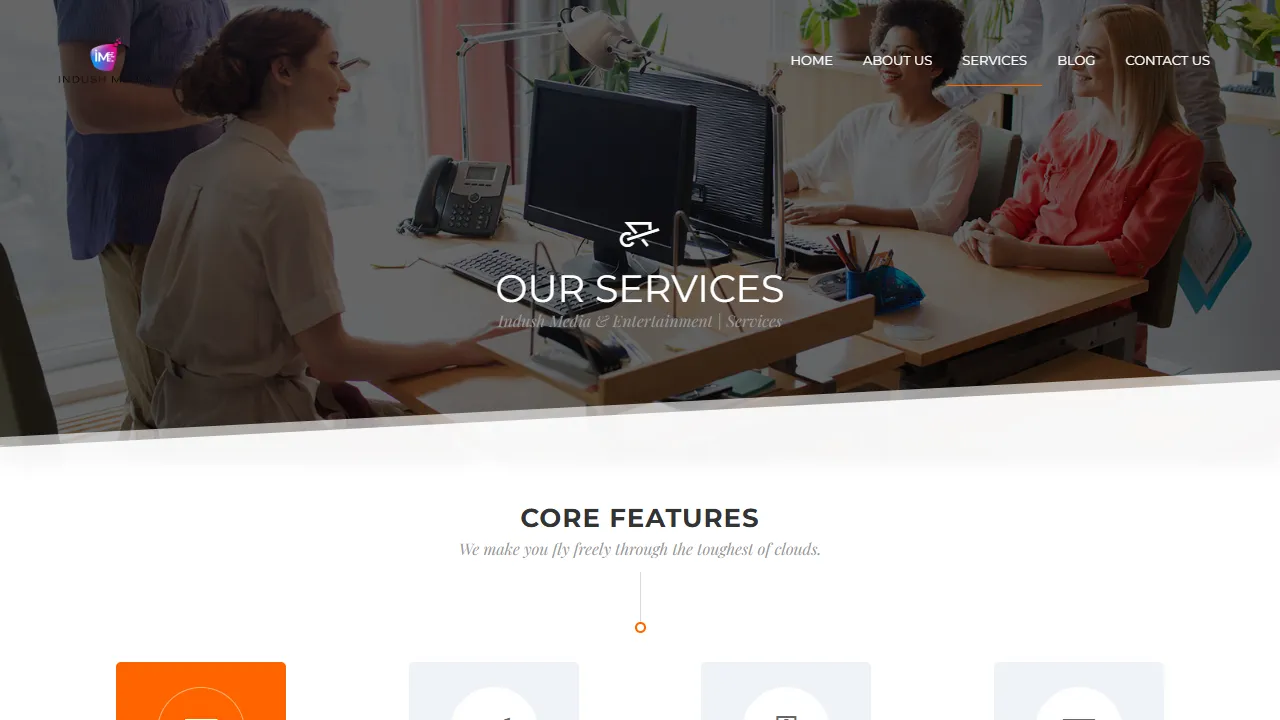 Screenshot of INDUSH MEDIA AND ENTERTAINMENT LLP