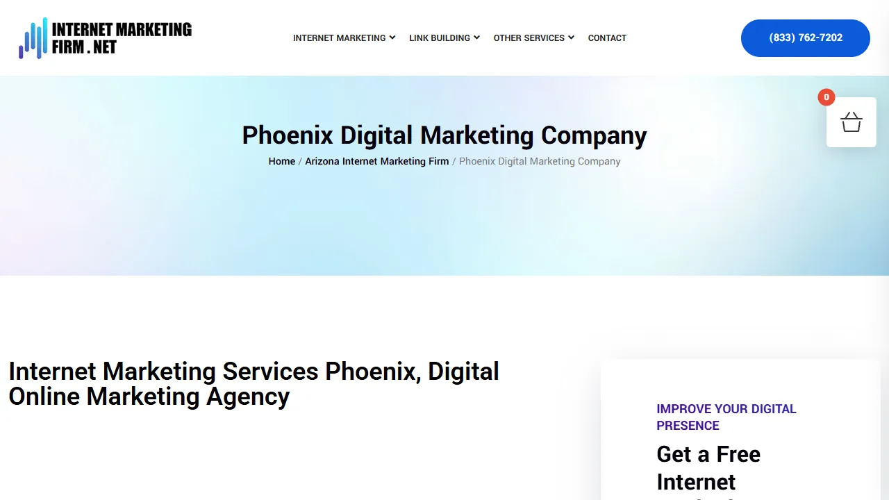 Screenshot of Internet Marketing Firm Net SEO