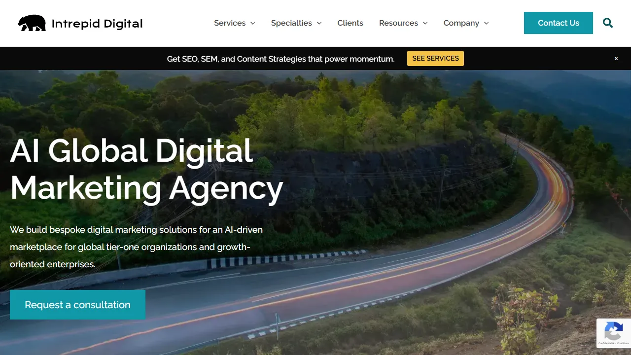 Screenshot of Intrepid Digital