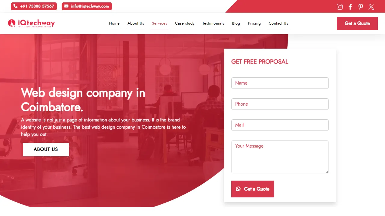 Screenshot of Iqtechway