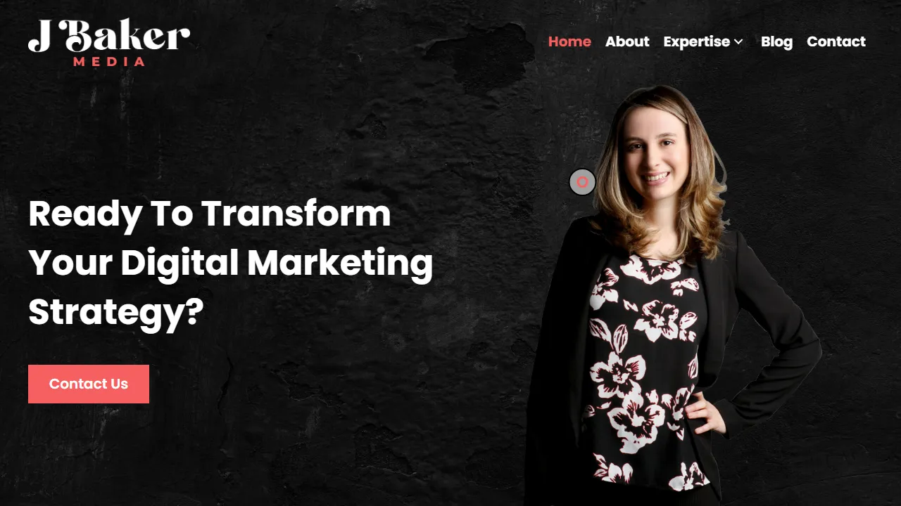 Screenshot of J Baker Media